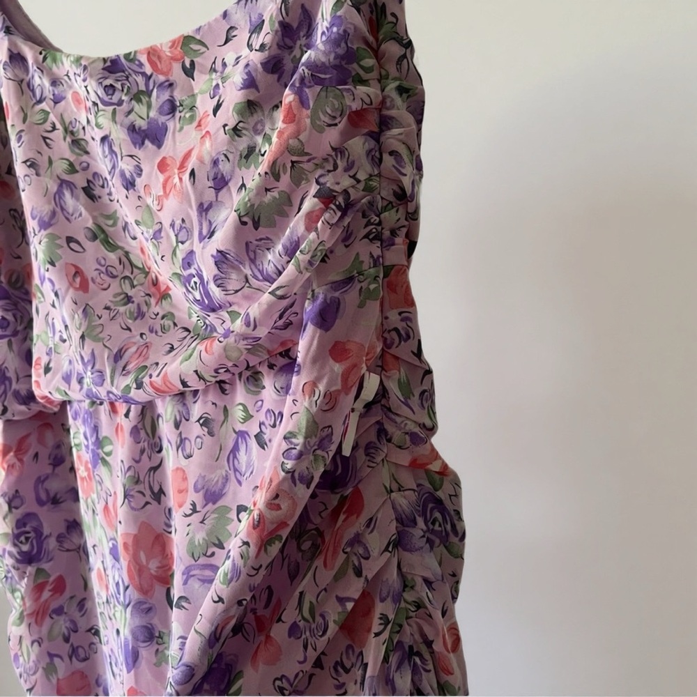 Anthropologie Floret Studios XL NWT One- 
Shoulder Floral Midi Dress - Picture 5 of 10